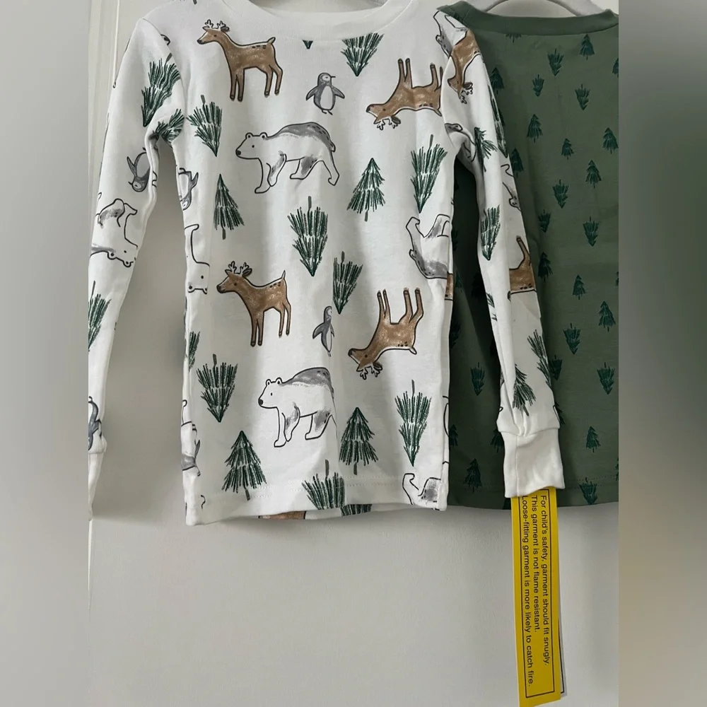 Simple Joys by Carter's 3-Piece Snug-fit 100% Cotton Holiday Pajama Set 5T NWT - Picture 6 of 10